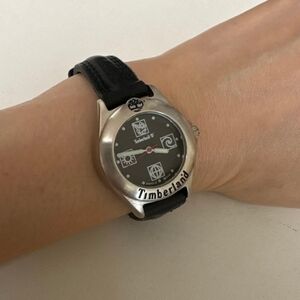 Timberland Black and Silver Watch For Women's